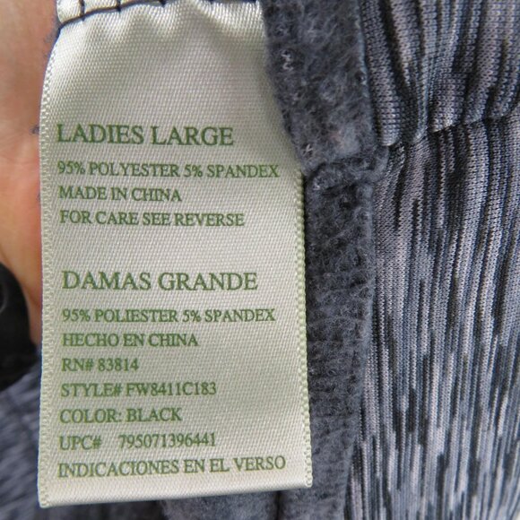 Tangerine Hoodie Womens Large Gray Black Space Dye Pullover Kangaroo Pocket - Picture 6 of 11